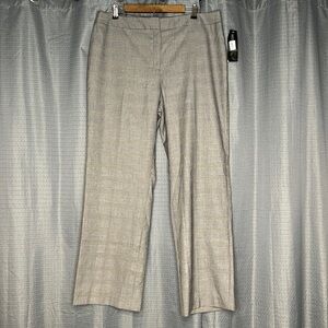 JONES NEW YORK STRETCH CALABRIA BLACK PLAID PANTS SIZE 16 NWT